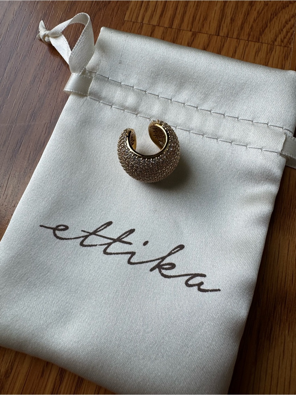 Ettika Gold Pave Ear Cuff